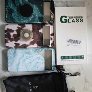 Stylish Phone Case Set with Tempered Glass Screen Protector